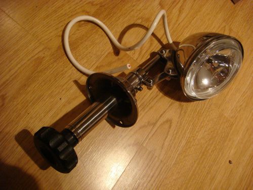 Boat 4 1/2 searchlight spotlight manual stainless new in box 55,000 cp halogen