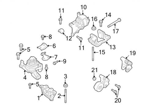 Ford oem auto trans mount bracket 8g1z6e042a image 19