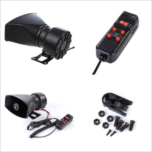 Car pickup truck 5 tone loud sound air horn electronic siren with pa microphone