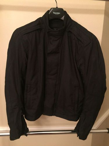 Women&#039;s moto gp textile motorcycle jacket, size large in black