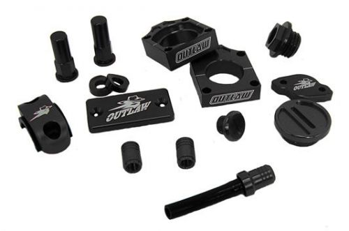 Outlaw racing complete billet mx motocross kit black kx250