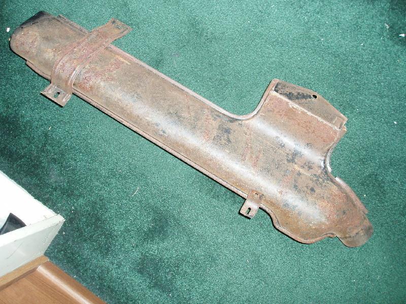 1957 buick roadmaster under dash metal air conditioning / heater duct housing a1