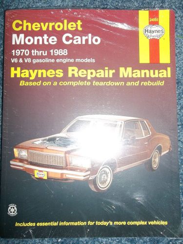 Haynes chevrolet monte carlo 1970 thru 1988 - nip