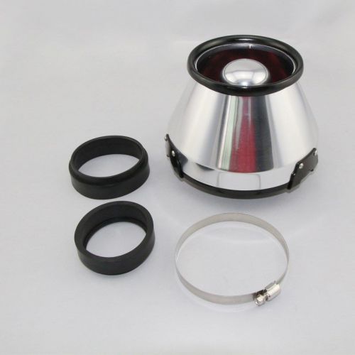 3/3.5/4" (76/90/103mm) universal kits auto intake air filter dual funnel adapter