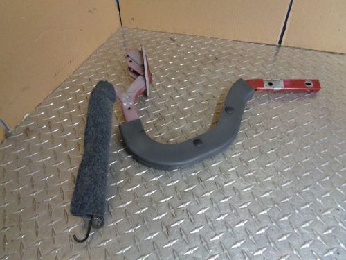 2005 jaguar s type lh driver rear trunk hinge bracket w/spring oem 05