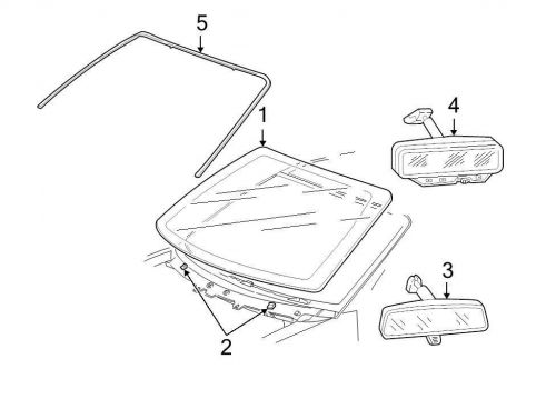 Ford oem windshield glass 4f2z1703100aa image 1