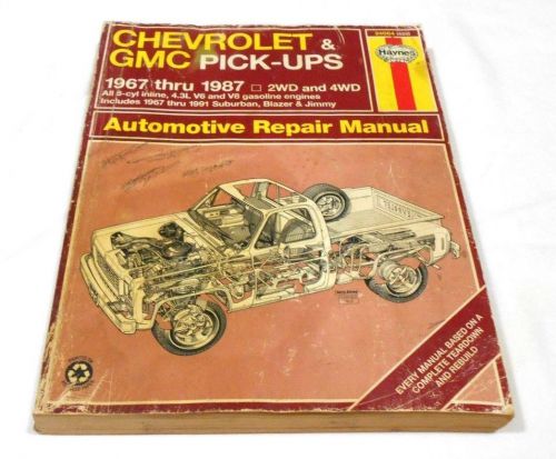 1967-1991 chevrolet &amp; gmc pick-ups automotive repair manual haynes   24064 (420)