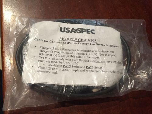 Usa spec cb-pa105 iphone/ipod connecting/charging cable for use w/ pa15 &amp; pa20