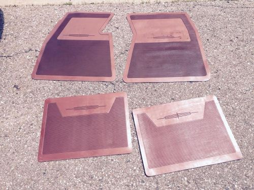 1961-1969 lincoln continental floor mats - rear nos; front approaching nos !!!