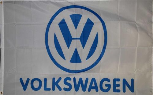 Premium polyester volkswagen 3&#039; x 5&#039; dealer flag banner