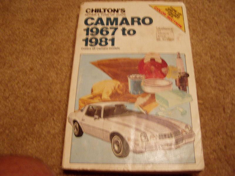 Buy Chilton's Repair Manual Camaro 1967 To 1981 in Queen Creek, Arizona