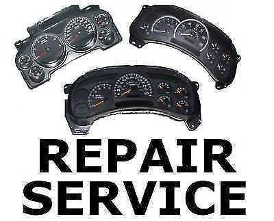 Fits chevy tahoe instrument cluster gauge speedometer repair rebuild