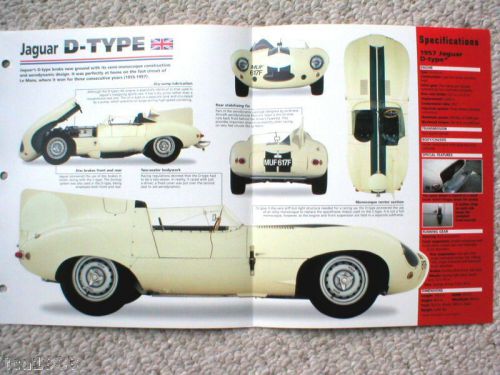 Old jaguar racing brochures / road tests imp collection: xjr,d,c type