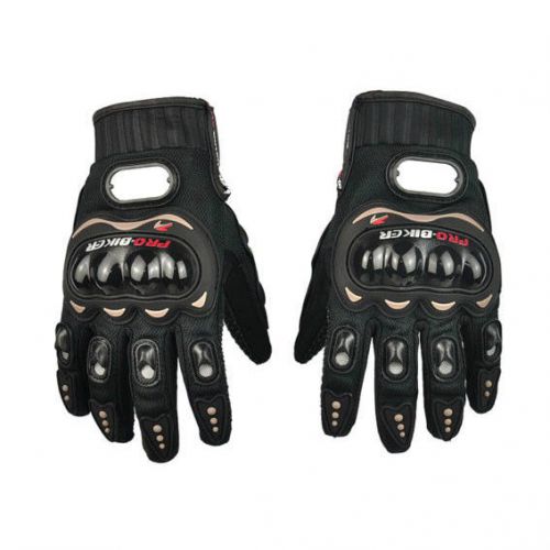 Summer motocross motorbike gloves racing pro-biker motorcycle fiber bike  black