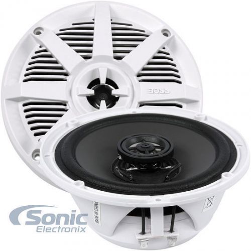 Boss mr52w 75w rms 5.25&#034; 2-way full range coaxial marine boat stereo speakers