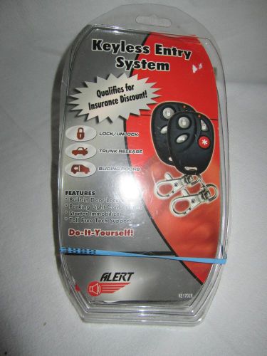 Alert remote vehicle starter system with keyless entry new