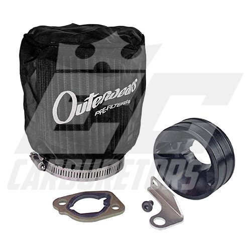 Gx200 clone predator 6.5hp go kart mini bike air filter w/outerwear adaptor kit
