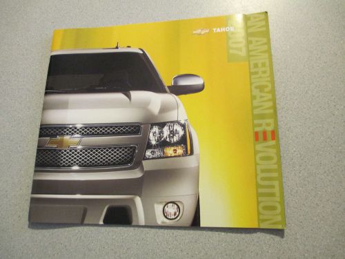 2007 chevrolet tahoe sales brochure