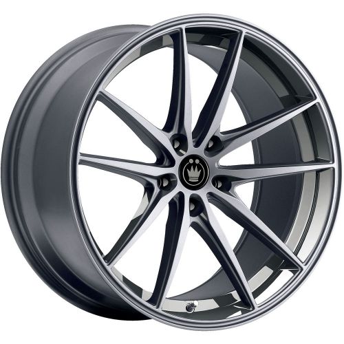 19x9.5 gray wheel konig oversteer 5x4.5 40