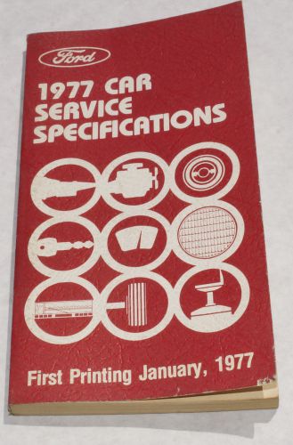 1977 ford cars mustang factory service specifications manual spec book 1st print