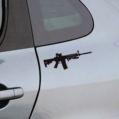 Ar-15 vinyl car decal sticker gun assault rifle car stickers car auto window art
