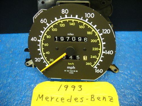1993 mercedes-benz 300e speedometer 1245423665 16 075 300 0223 cable driven