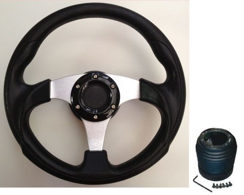 300mm steering wheel &amp; boss kit fit vw golf gti golf mk3 caddy lupo polo team