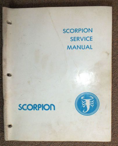 Scorpion  service manual original snowmobile cuyuna  engine