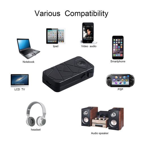 New bluetooth 4.1 audio 3.5mm aux music receiver a2dp hands-free car kit adapter