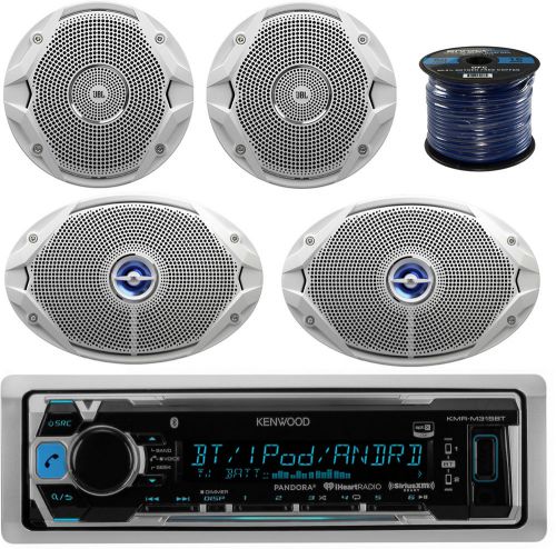Kenwood kmrm315bt marine receiver, 2x jbl 6x9&#034; marine speakers, 2x 6.5&#034; speakers