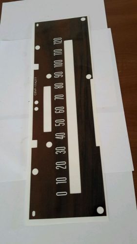 1968-1969 lincoln continental  dash speedo woodgrain decal