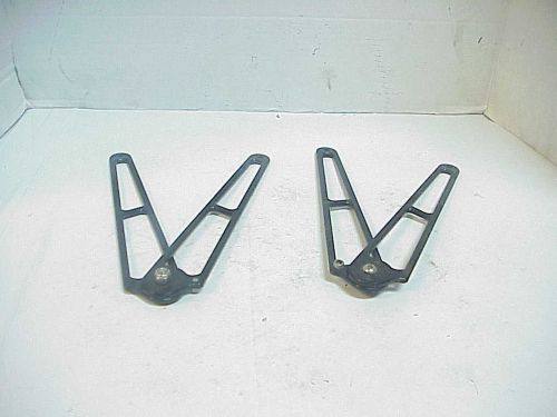2 billet aluminum hood brackets hinges nascar arca scca asa late model k&amp;n c4