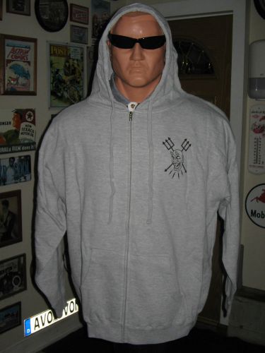 The devils ride laffing devils pitchfork hoodie mc club biker mens xl nwt rare!