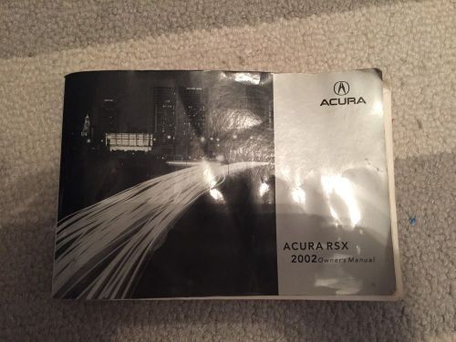 Oem 2002 02 acura rsx owner&#039;s manual book
