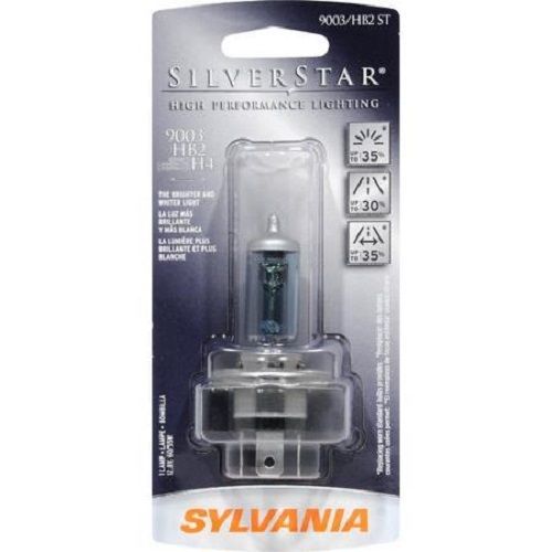 Sylvania 9003 (also fits h4) silverstar high performance halogen headlight bulb,