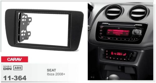 Carav 11-364 2-din car radio dash kit panel for seat ibiza 2008+