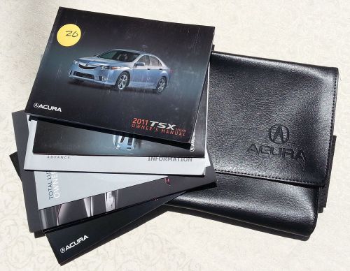 2011 acura tsx owners manual w/case