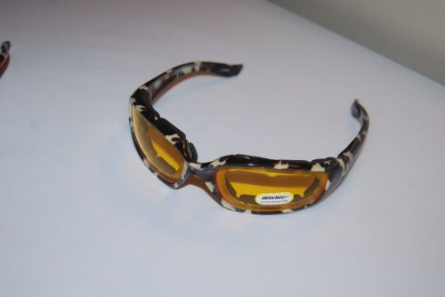 12 camoflouge padded goggles with yellow night lens