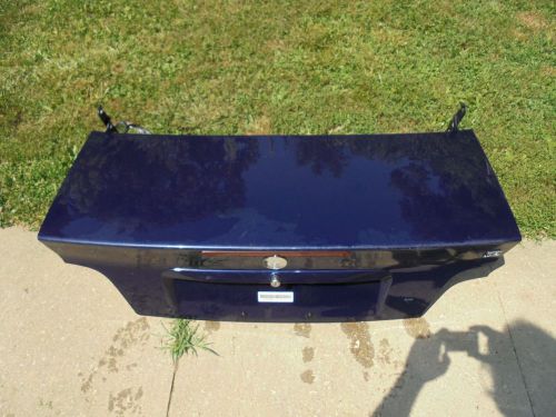 Bmw e36 3-series convertible trunk boot lid w brake light avus blue 1994-1999 oe