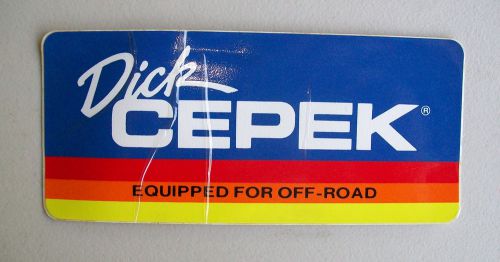 Vintage dick cepek decal #2 sticker off road 4x4 truck kc score