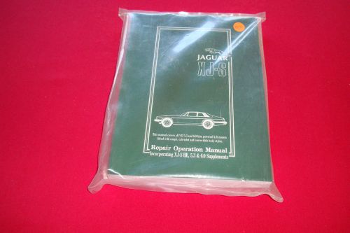 Jaguar xj-s repair operational shop manual  v12 5.3, 6.0 &amp;, he,5.3 &amp; 6.0 models