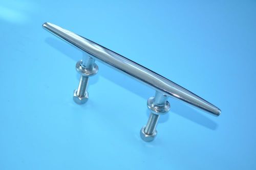 2pcs boat marine 316 stainless steel surface polished stud mount cleat 6''