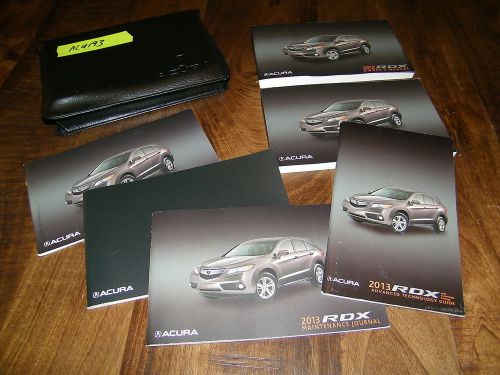 2013 acura rdx owners manual with case and navigation acu193