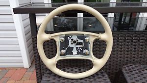 1995 cadillac eldorado seville  deville cream steering wheel oem