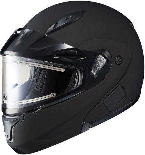 Hjc cl-max2 modular flip-up snowmobile helmet - electric - matte black