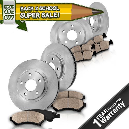 Front 280 mm and rear 278 mm oe brake rotors &amp; ceramic pads 2000 2001 maxima i30