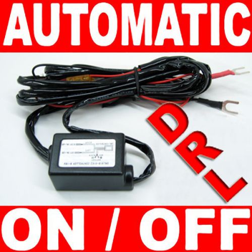 Led daytime running light drl relay harness auto control on/off switch kit c13