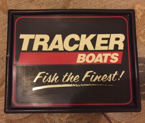 Tracker boats lighted sign