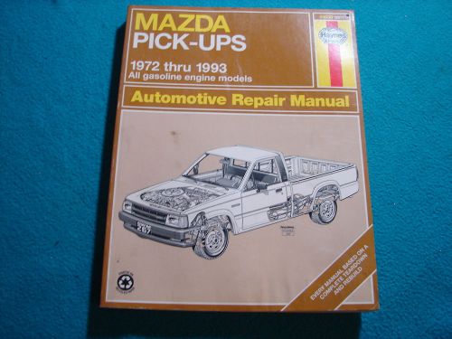 Auto manual: 1972 to 1993 mazda pick ups repair manual