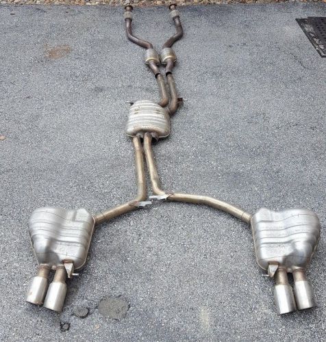 Stock exhaust including down pipes off 2015 audi s4 3.0 supercharged 6 cylinder